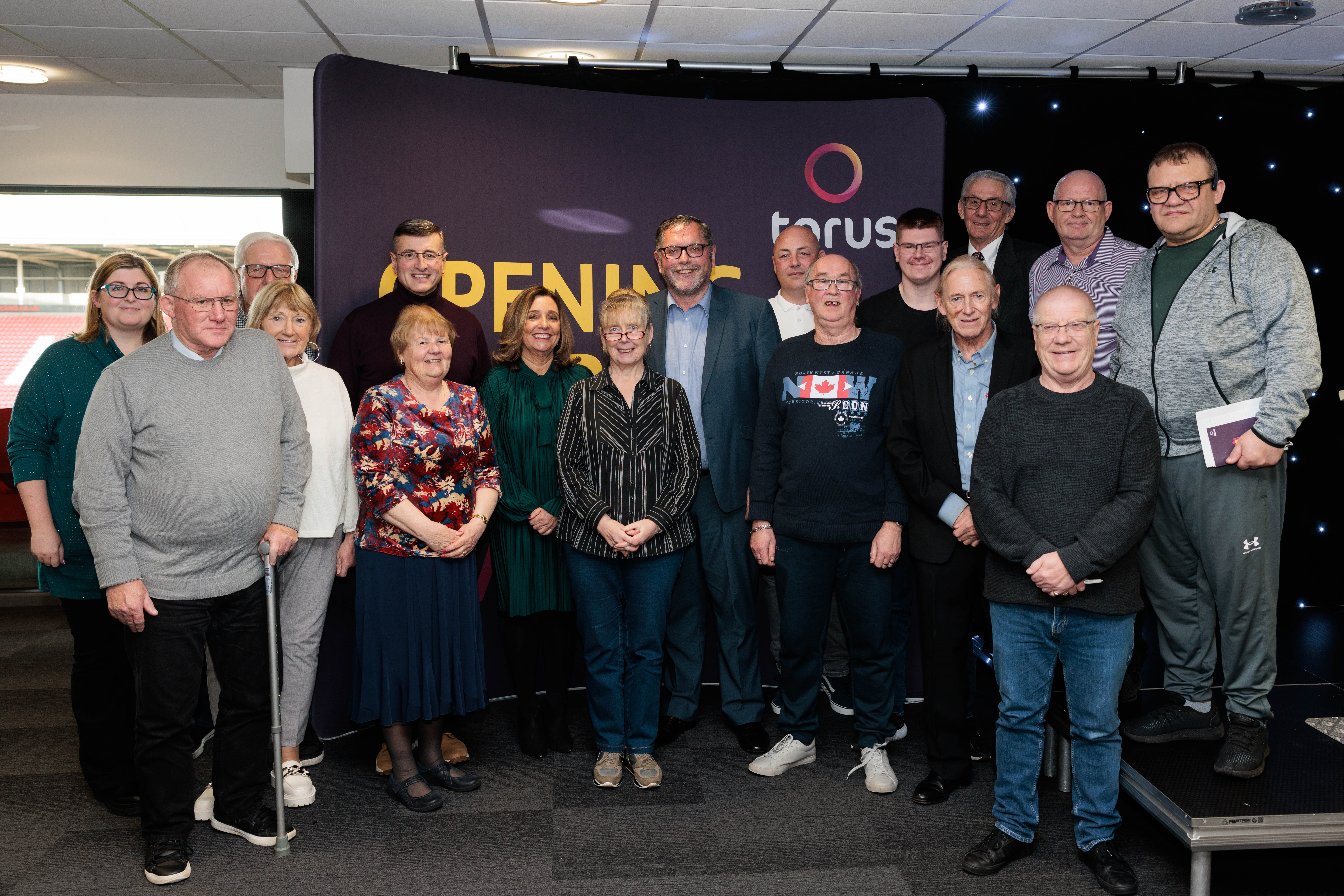 Photo of involved tenants at the Totally Wicked Stadium