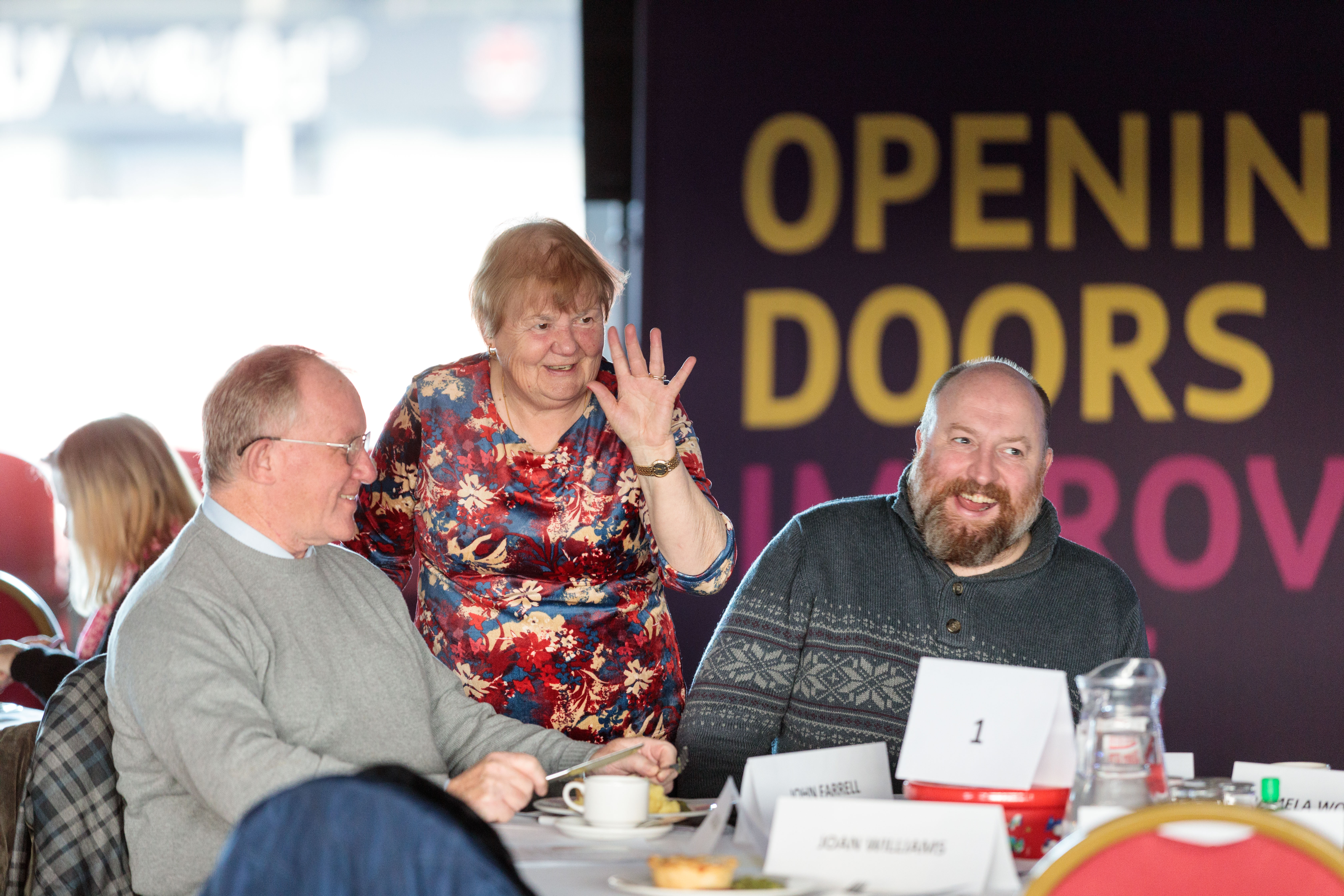 Photo of involved tenants at the Totally Wicked Stadium