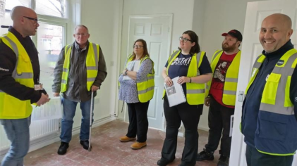 Involved tenants learn what goes into transforming empty properties into safe home