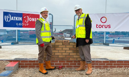 Golden Brick Ceremony marks start of construction of 295 affordable homes in St Helens